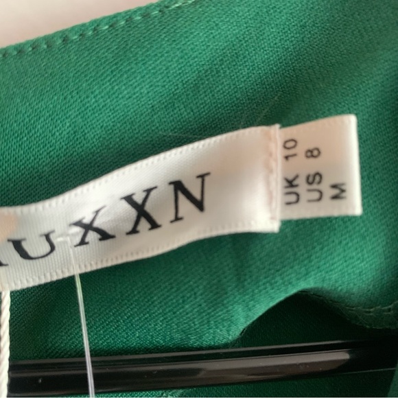 NWT MUXXN 1950's Retro Swing Midi Dress Green Size 8 - Picture 10 of 12